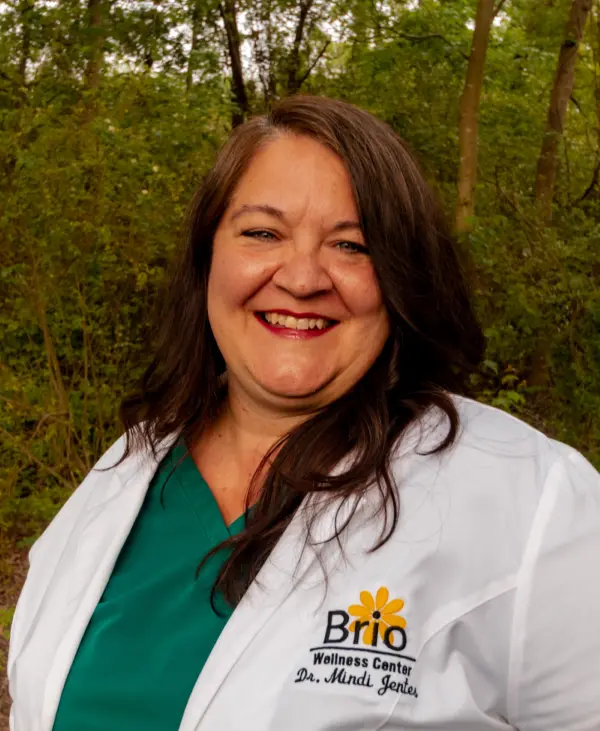 Headshot of Dr. Mindi Miller-Jentes, a chiropractor at Brio Wellness Center specializing in holistic care